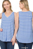 Stripe V-Neck Tank Top - Final Sale