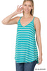 Reversible Stripe Cami Tank Top