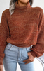 cropped brown sweater