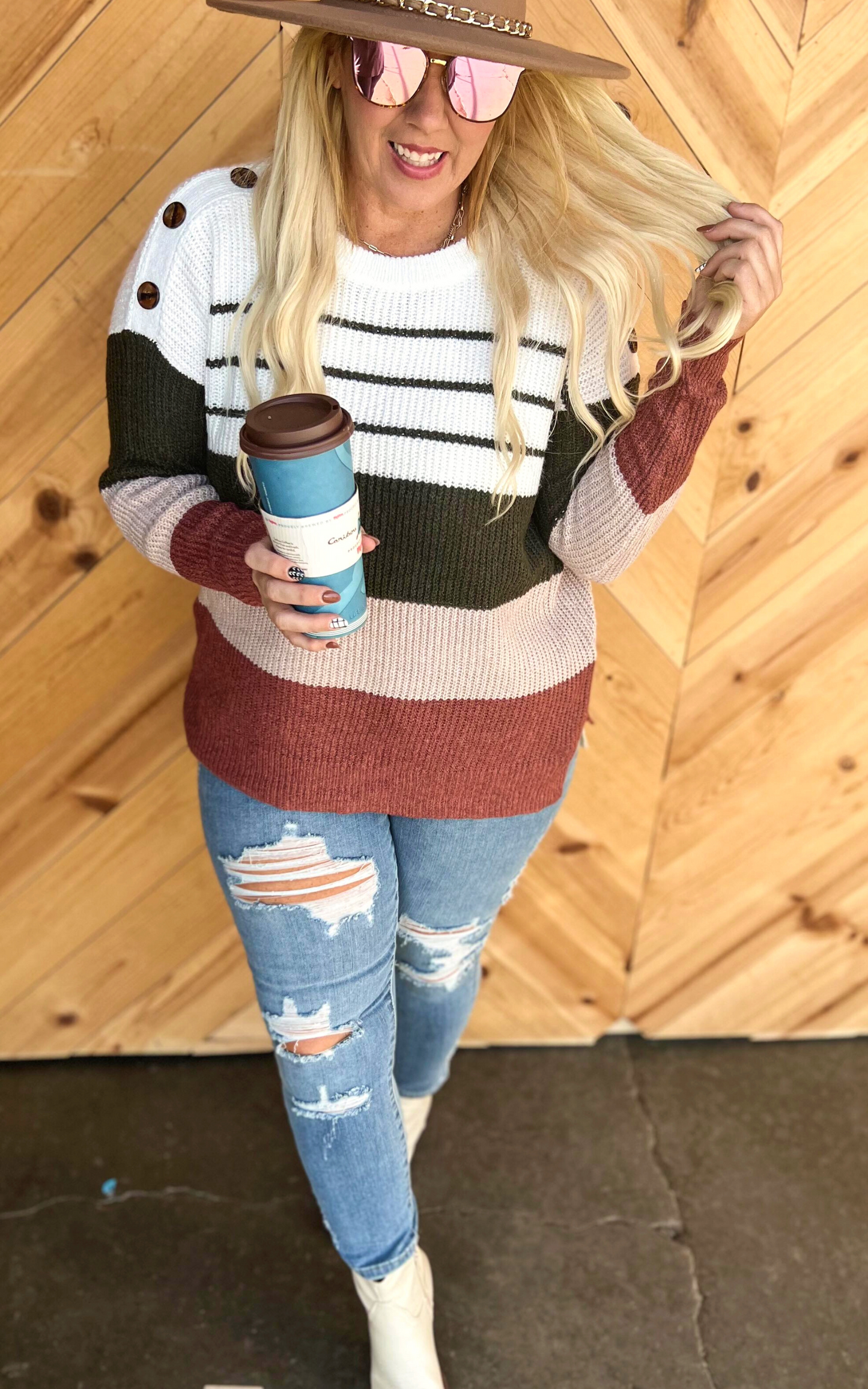 stripe sweater