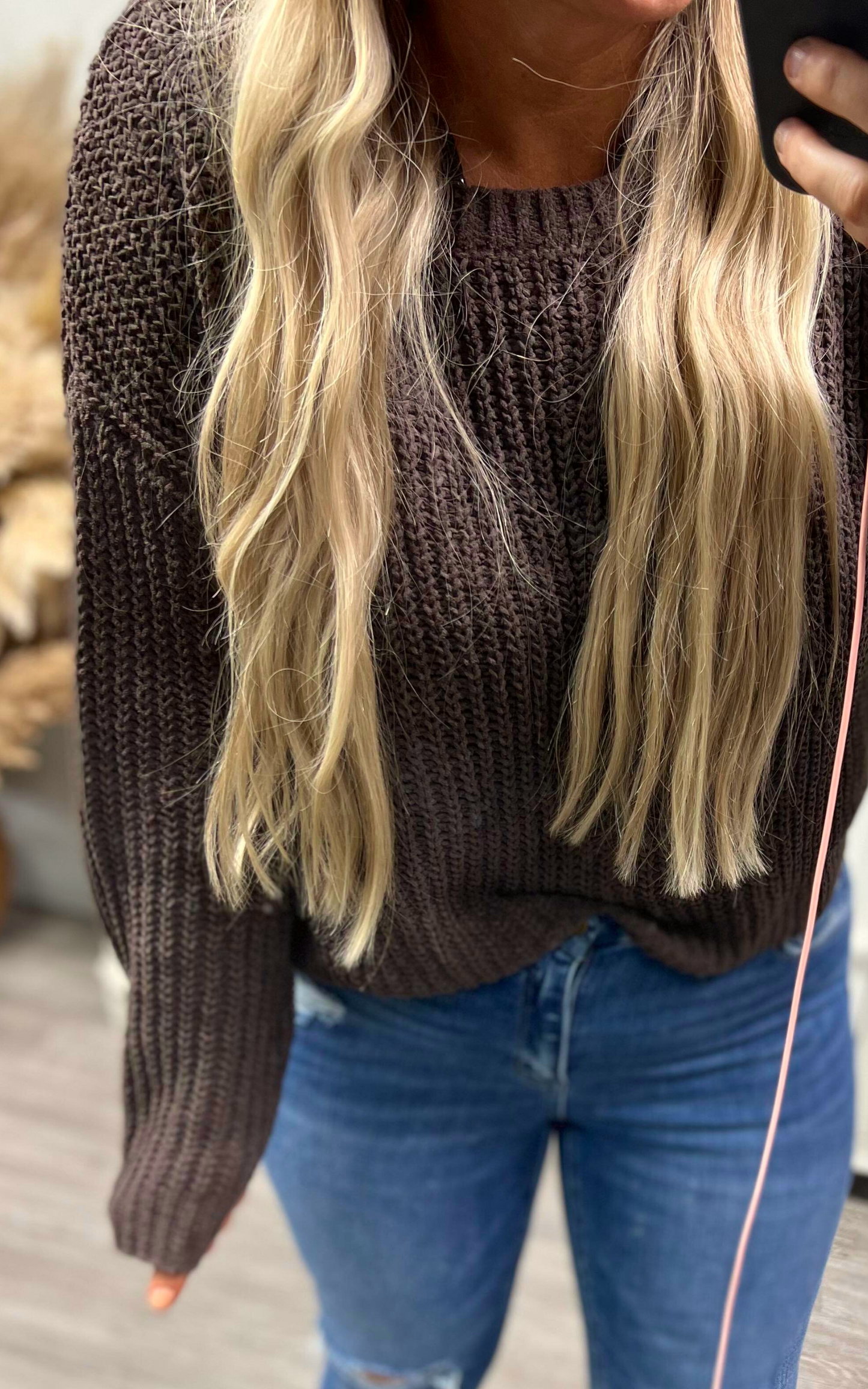 brown sweater 