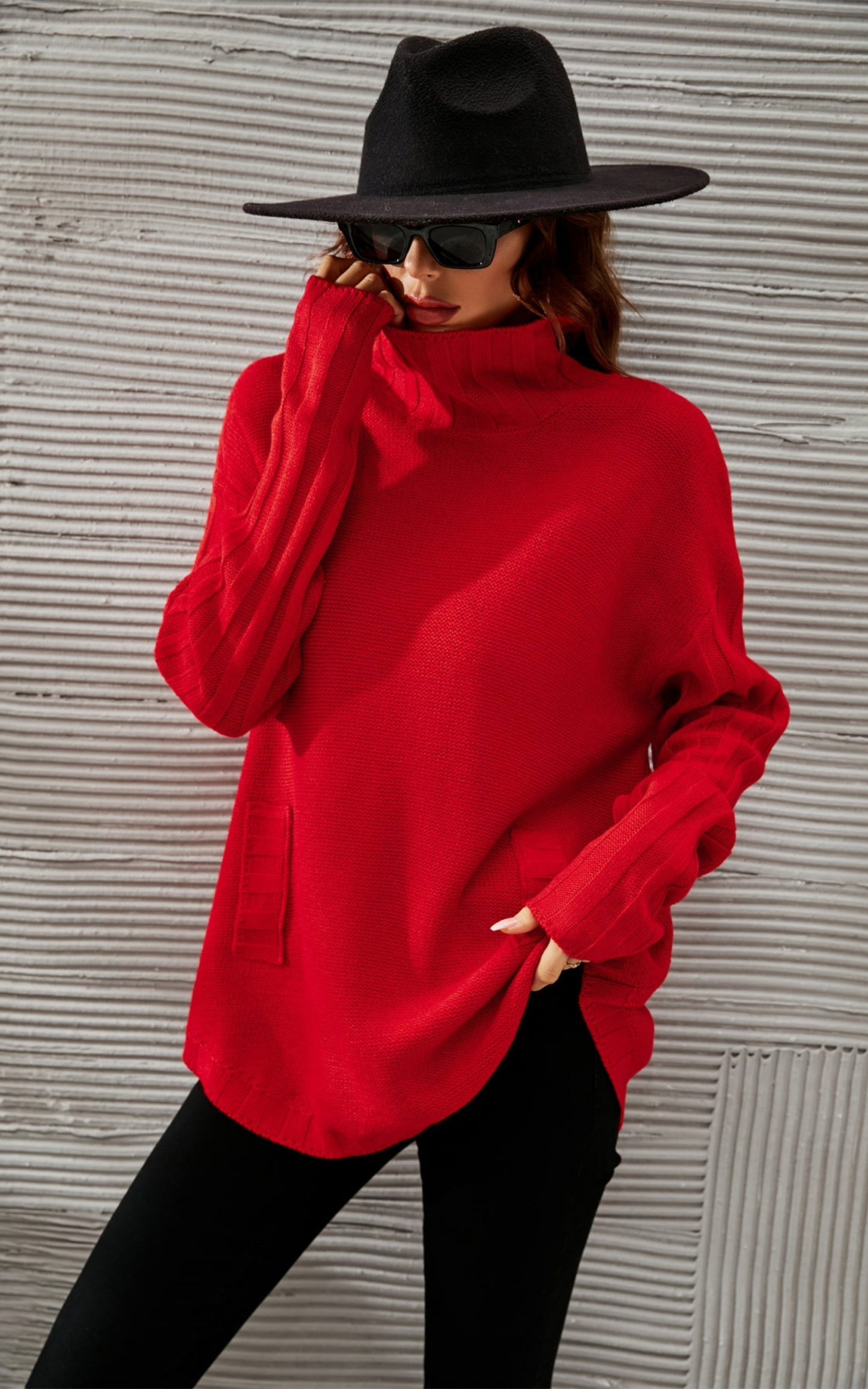 red sweater 