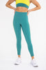 Tummy Control Lycra-Blend Color Contrast High Waisted Leggings by Mono B