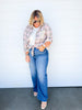 HIGH RISE WIDE LEG PALAZZO JEANS  SNEAKPEAK - Final Sale