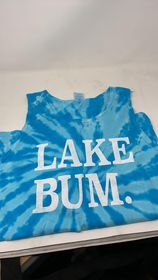 Lake Bum Turquoise Tie Dye Muscle Tank - Unisex