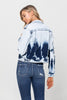 Classic Tie Dye Crop Denim Jacket - Vervet