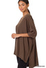 Oversized V-Neck Tunic Top - Final Sale*