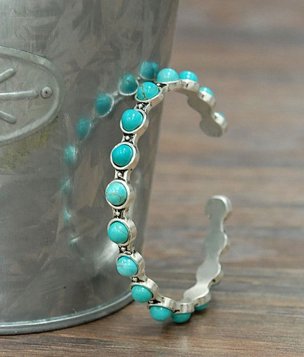 Natural Turquoise Cuff Bracelet