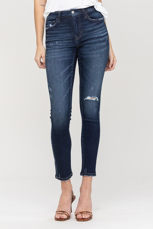  Mid Rise Ankle Skinny Denim Jeans - Vervet, CLOTHING, VERVET, BAD HABIT BOUTIQUE 