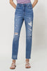 Mom Jeans w/ Stretch - Vervet - Final Sale