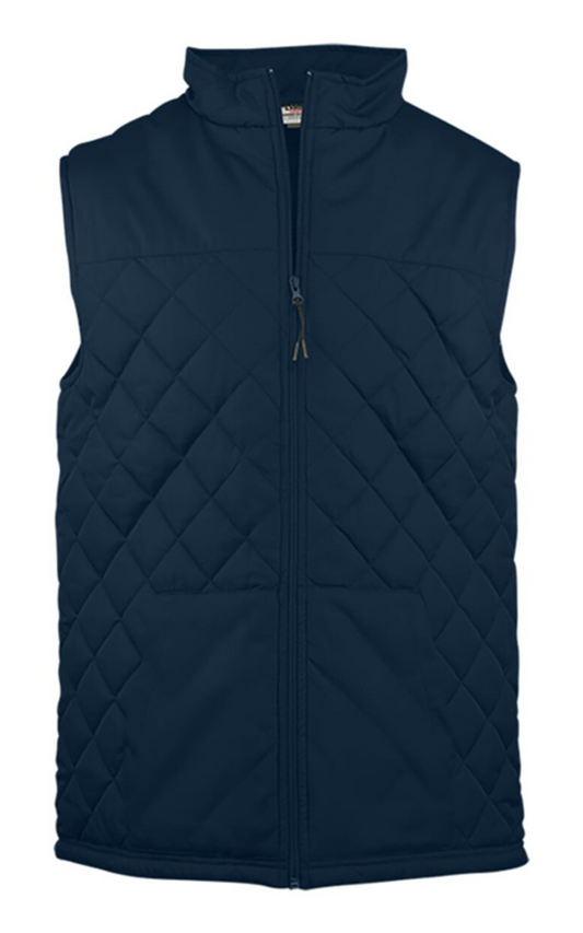 navy quilted vest 