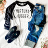  (Virtual Hugger) Baseball Tee, CLOTHING, BAD HABIT APPAREL, BAD HABIT BOUTIQUE 