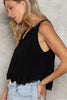 V-Neck Lace Tank Top - POL Preorder