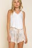 V-Neck Lace Tank Top - POL Preorder