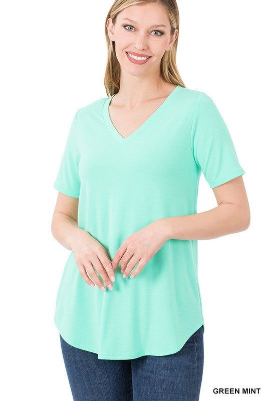 Sara's Steals & Deals : V-Neck Basic Tee - Final Sale*