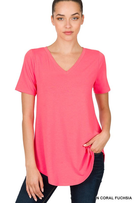 Sara's Steals & Deals : V-Neck Basic Tee - Final Sale*