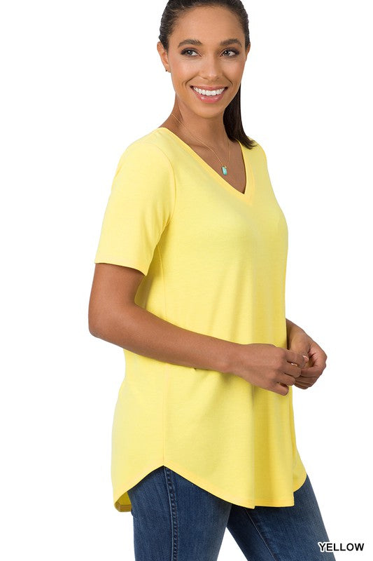 Sara's Steals & Deals : V-Neck Basic Tee - Final Sale*