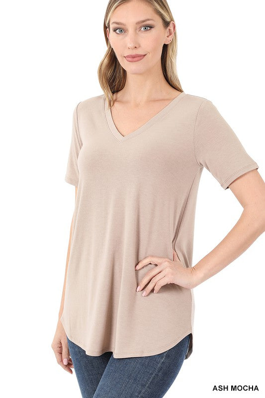 Sara's Steals & Deals : V-Neck Basic Tee - Final Sale*