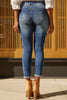 The Becky Mid Rise Roll Cuff Ankle Jeans - YMI - Final Sale