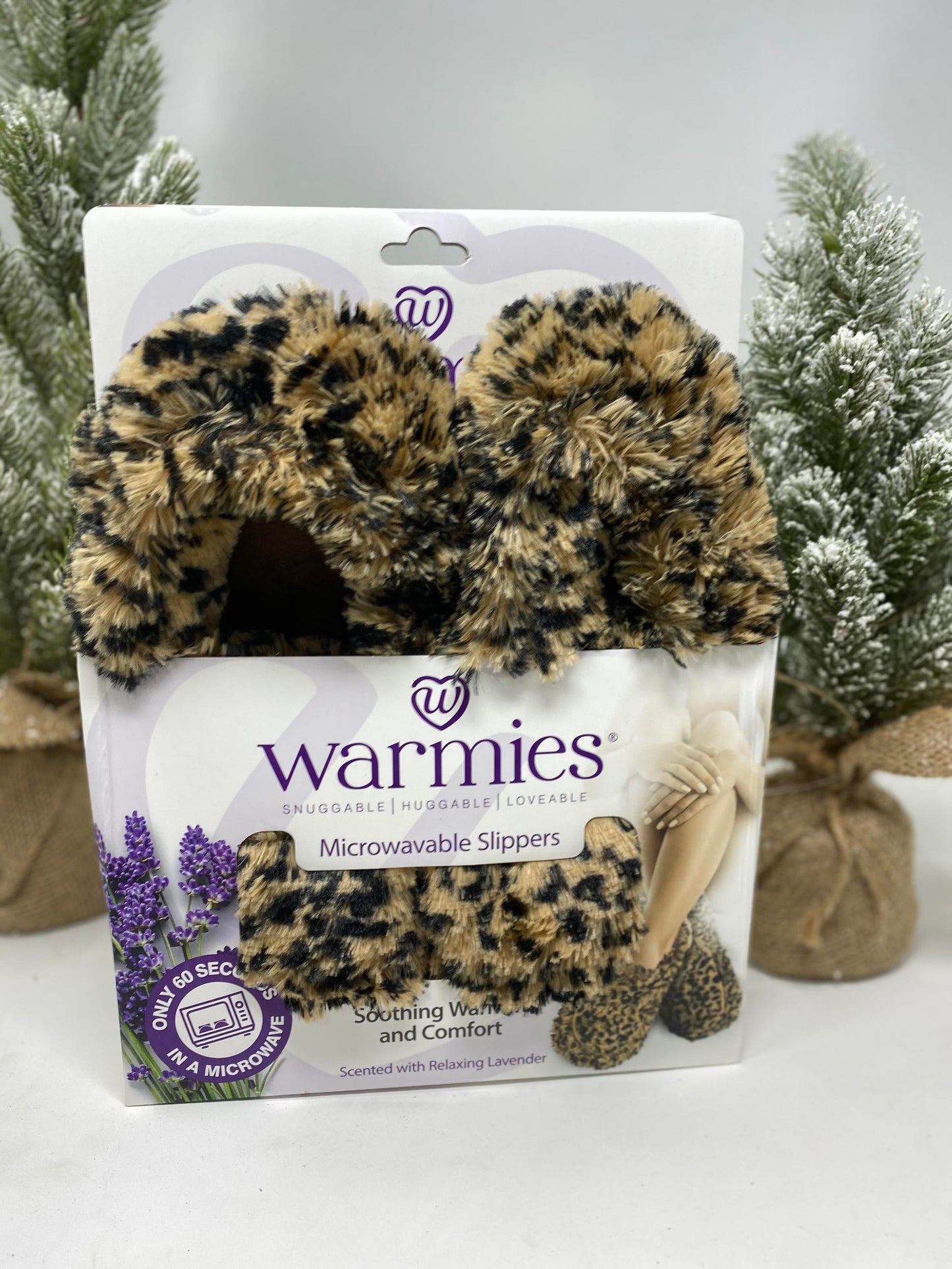 "Warmies" Leopard Slippers