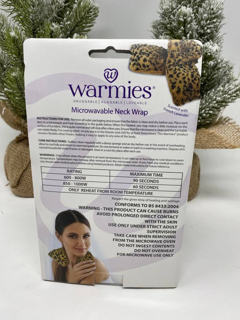 "Warmies" Leopard Plush Neck Wrap