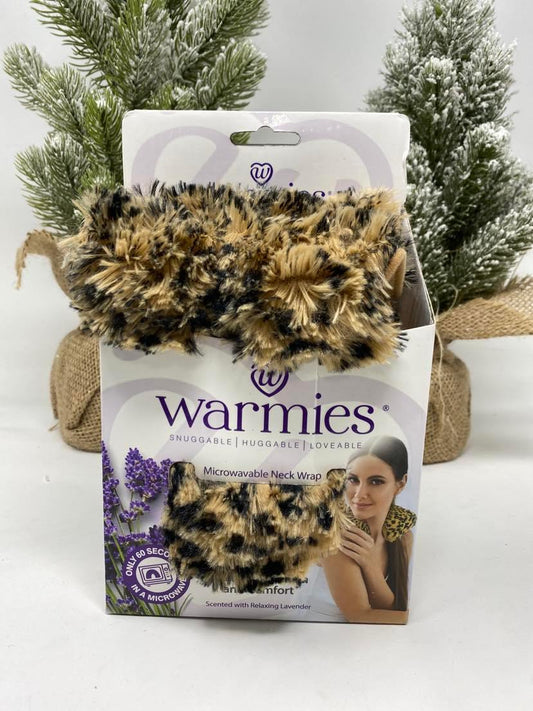 "Warmies" Leopard Plush Neck Wrap