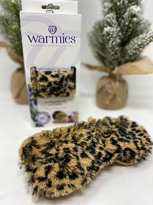 "Warmies" Leopard Plush Eye Mask