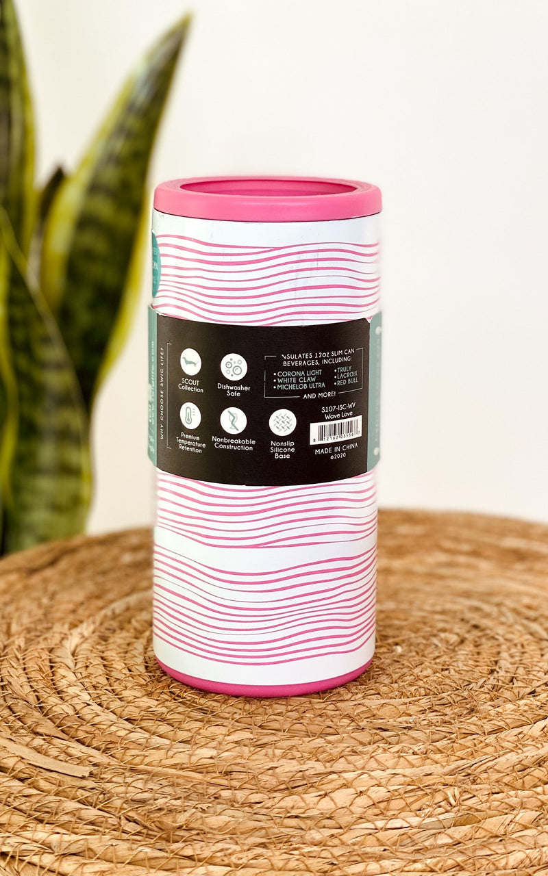 SCOUT + Swig Wavy Love Skinny Can Cooler