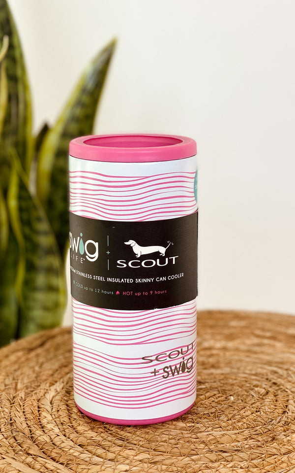 SCOUT + Swig Wavy Love Skinny Can Cooler