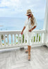 White Front Twist Dress