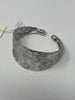 Silver Textured Wired Cuff Bracelet