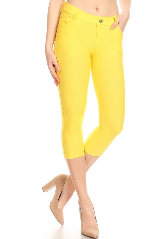 Classic Jeggings Capris - BAD HABIT BOUTIQUE 