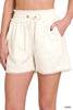 Linen Drawstring Shorts - Final Sale