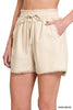 Linen Drawstring Shorts - Final Sale