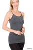 Seamless Adjustable Strap Cami Tank