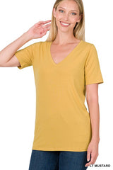 The Mindy V-Neck Short Sleeve T-Shirt - Part 2 | FINAL SALE