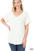 Luxe Rolled Sleeve T-shirt - Final Sale