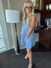 Shoulder Frill Tiered Dress - Final Sale